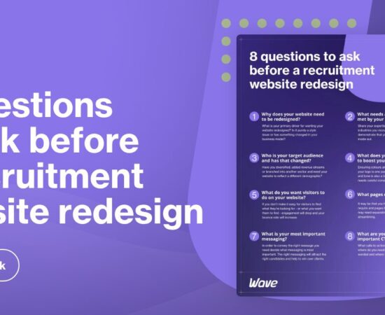 Infographic: 8 questions to ask before a recruitment website redesign