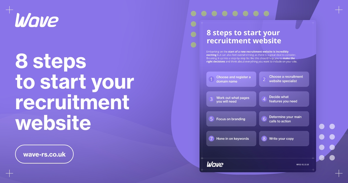 8 Steps to start your recruitment website [Infographic]