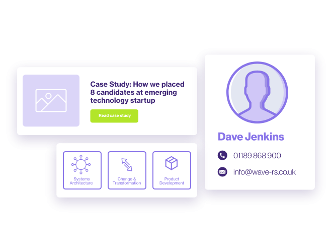Recruitment website featuring industry blogs and insights