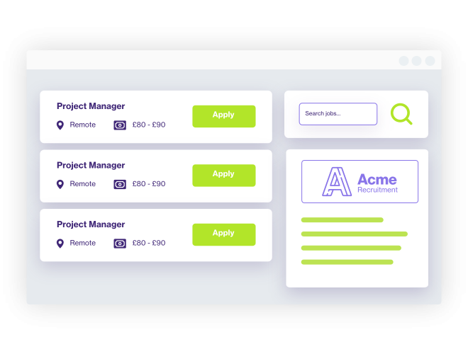 Custom client microsites for recruitment campaigns