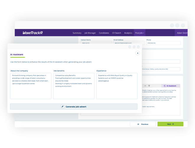 job multi posting, WaveTrackR
