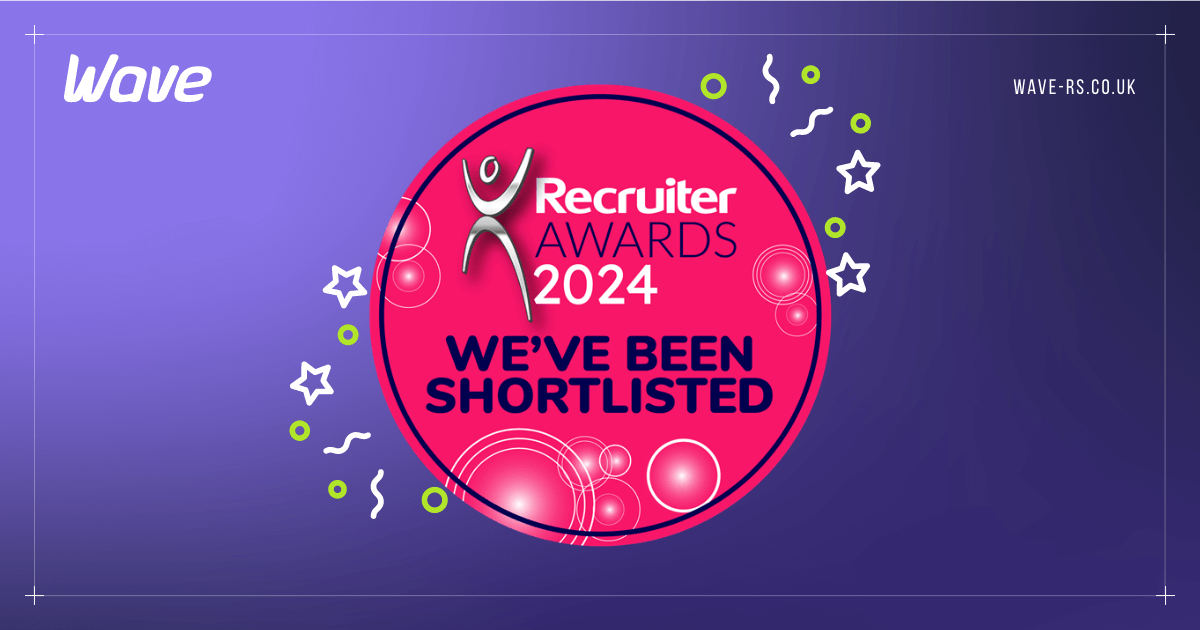 Wave honoured to be shortlisted for 2 Recruiter Awards