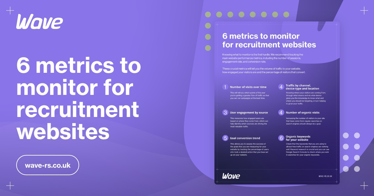 Infographic: 6 Metrics to Monitor for Recruitment Websites