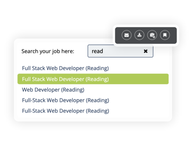 Shortlist candidates directly from CV search results